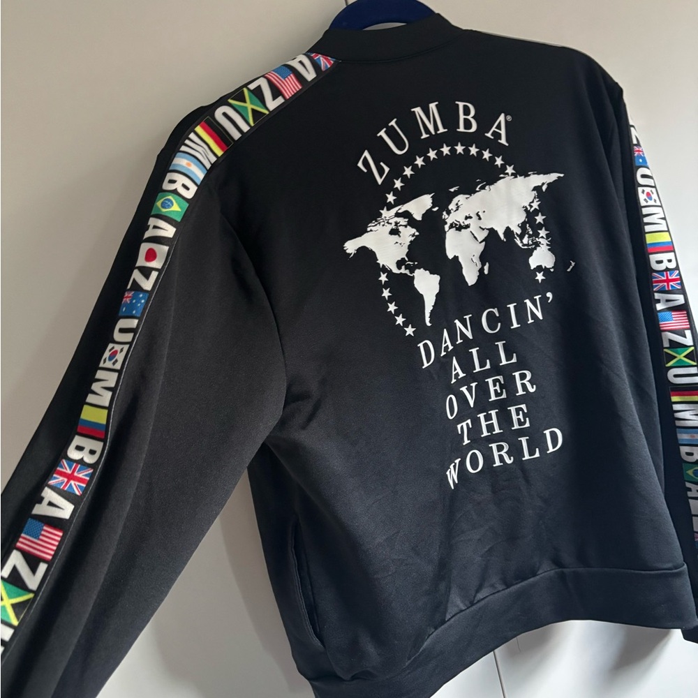 Zumba Fitness Black Zip-Up Jacket